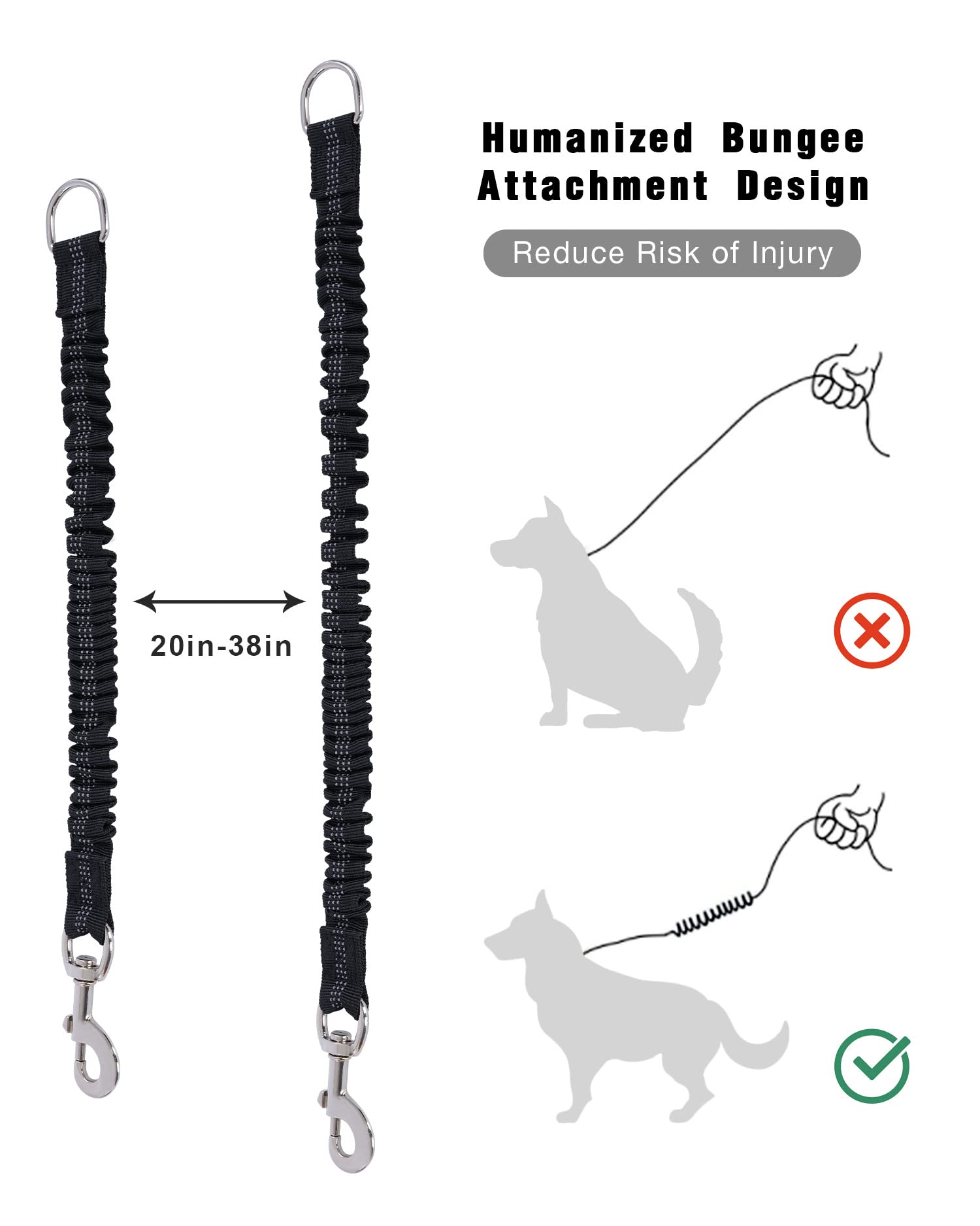Lanwandeng long dog leash 50ft ideal for large dogs and yard play.