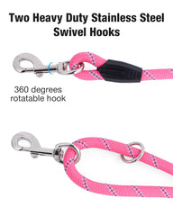 Lanwandeng long dog leash pink 50ft versatile outdoor control.