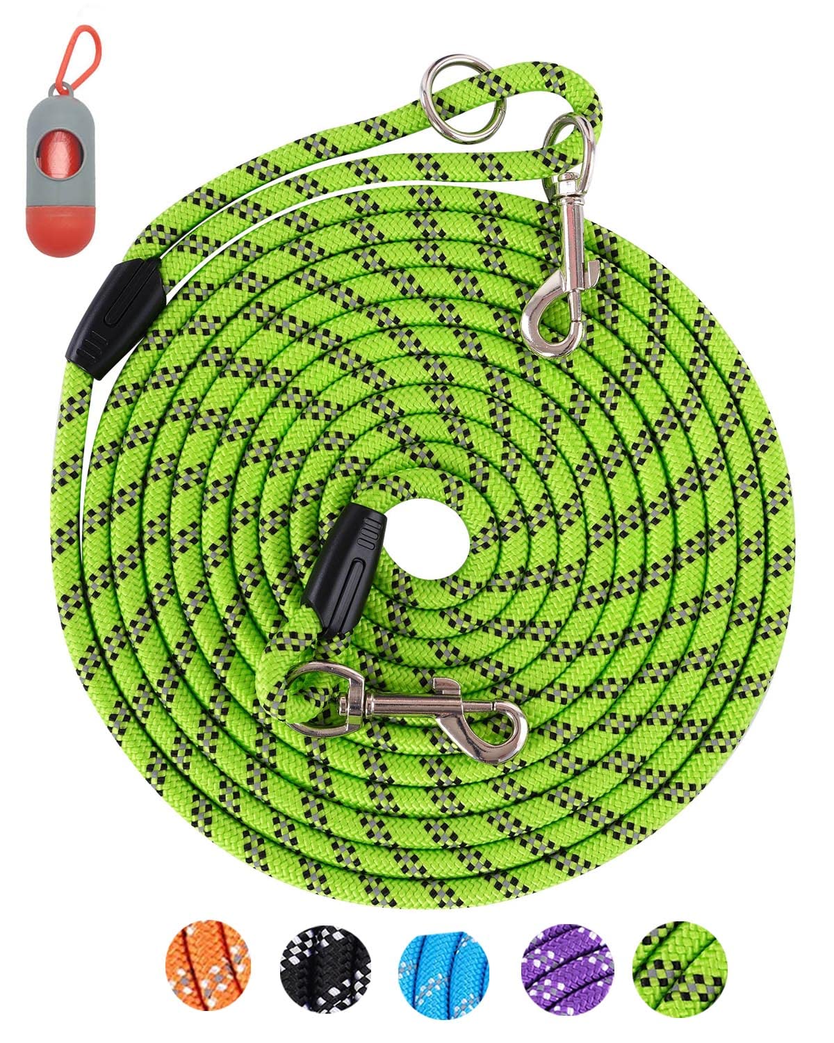 Lanwandeng 10ft rope dog leash for versatile training and control