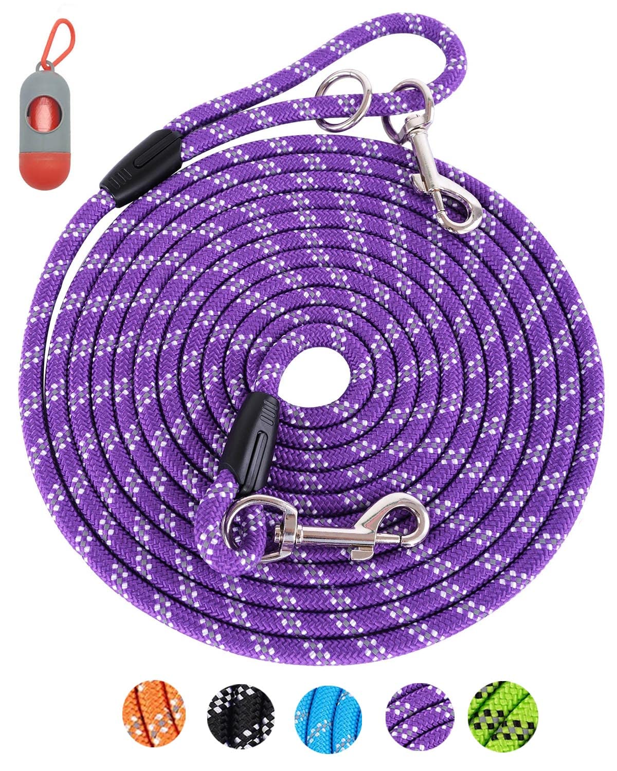 Lanwandeng long rope leash shows multiple length options for training and play.