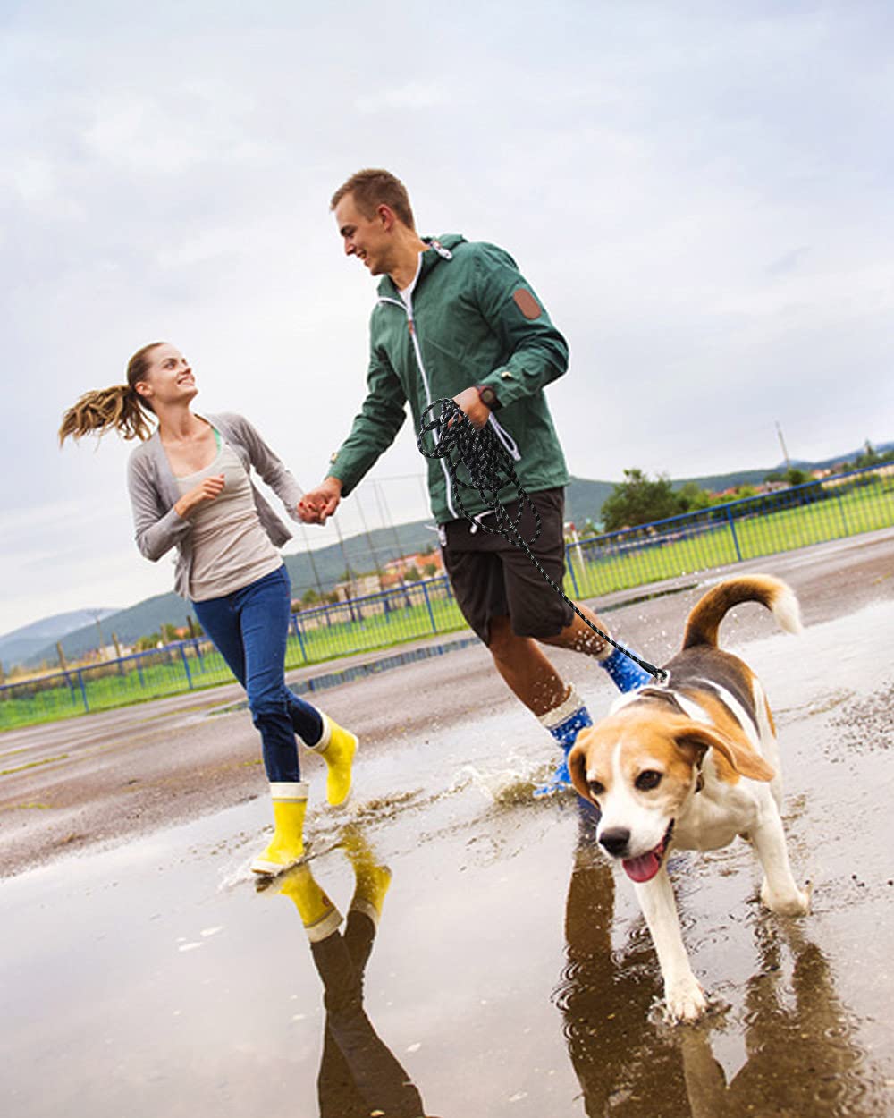 Lanwandeng tangle-resistant nylon leash for smooth outdoor use