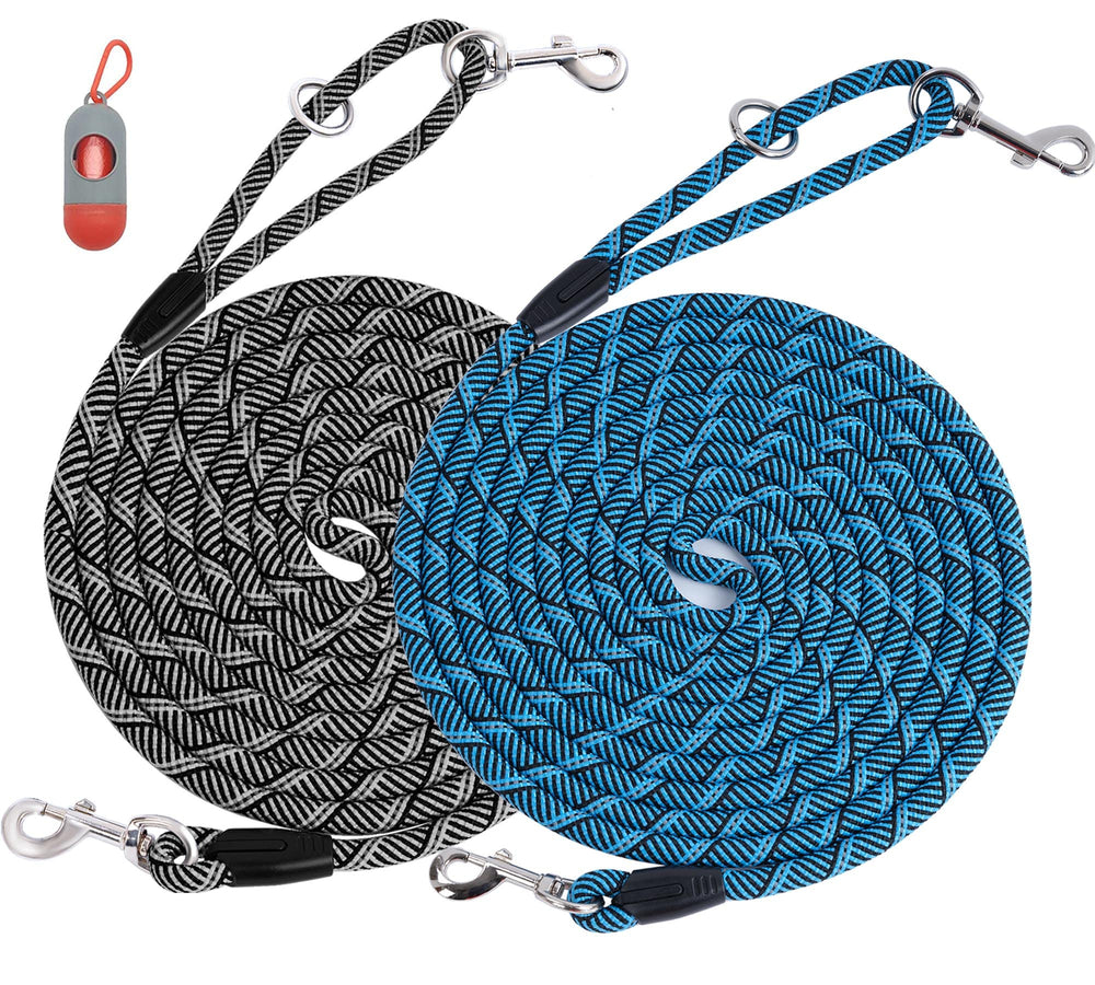 Lanwandeng two-pack long dog leash overview for versatile training and control