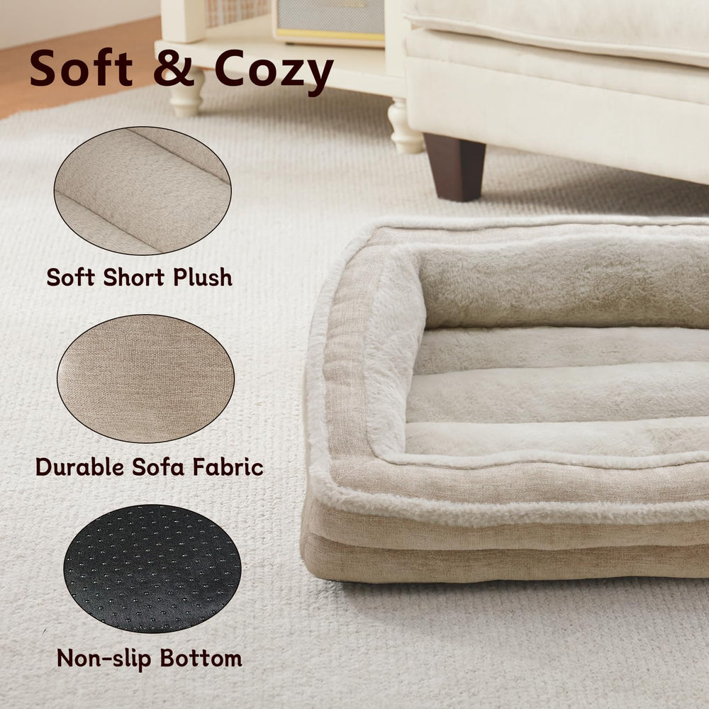 Laojin Balhen cat couch anti-slip bottom keeps bed in place during play.