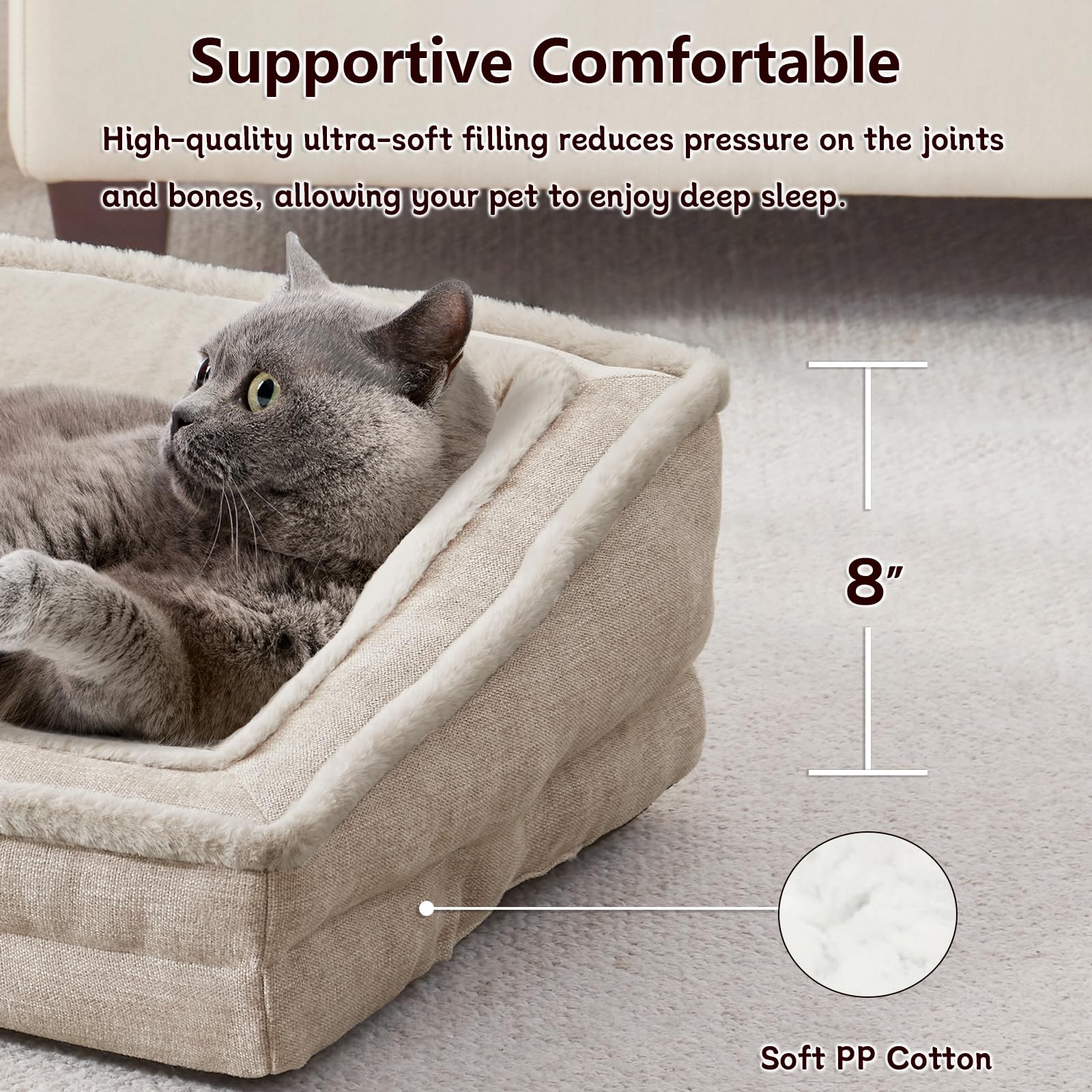 Laojin Balhen cat couch washable design for easy cleaning after adventures.