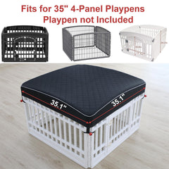 LAOZZ dog pen cover side assembly for quick indoor or outdoor setup.