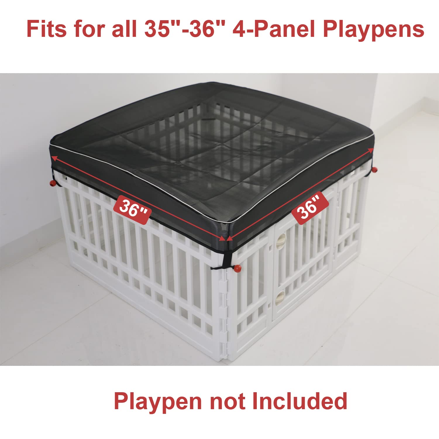 LAOZZ easy-install mesh top cover for quick setup.