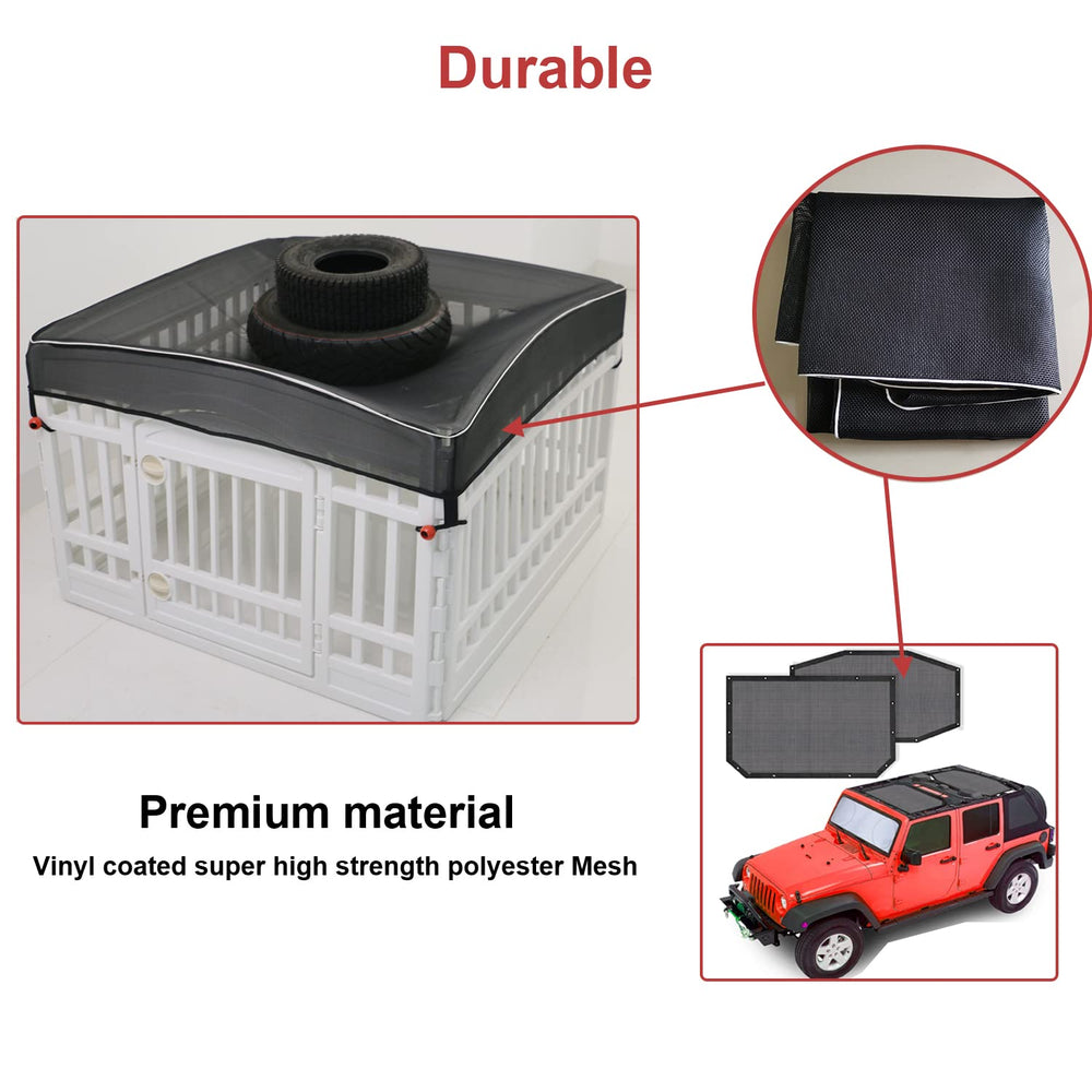 LAOZZ secure-fit cover fixed with elastic cords.
