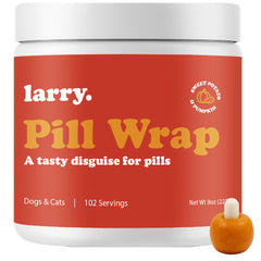 Larry Sweet Potato Pill Wrap texture close-up demonstrates moldability for any pill