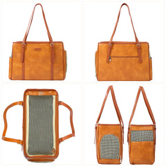 Close-up of Lasaviin vegan leather material, soft and durable for everyday use.