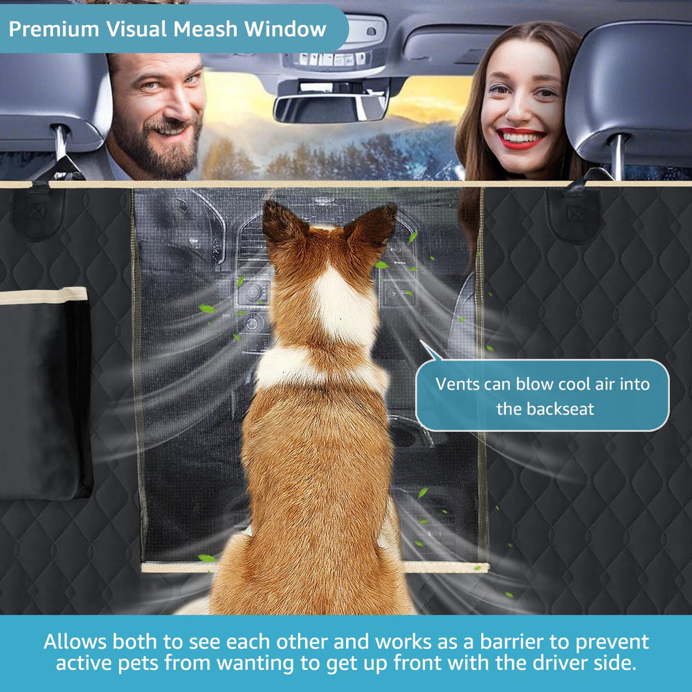 Lassie waterproof dog seat cover keeps car seats dry from spills