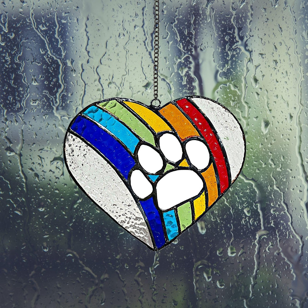 Lasting Tails sunlit reflections create colorful remembrance on sunny windows