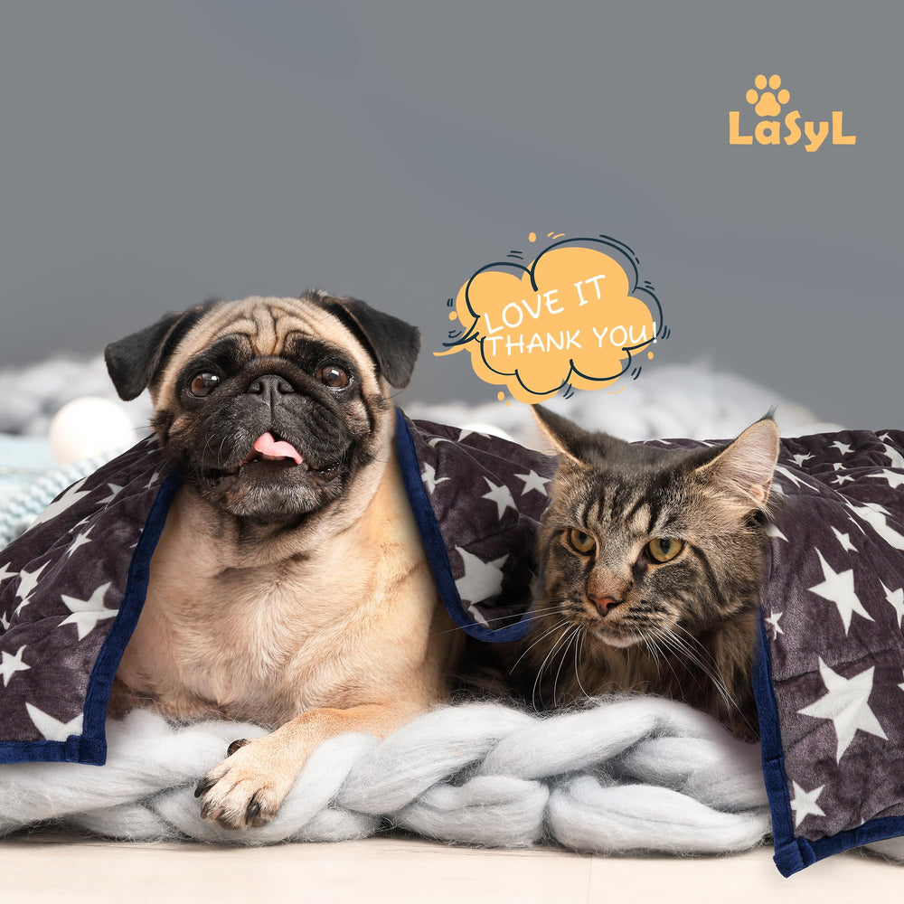 LaSyL soft Minky fabric blanket for pets offers gentle warmth