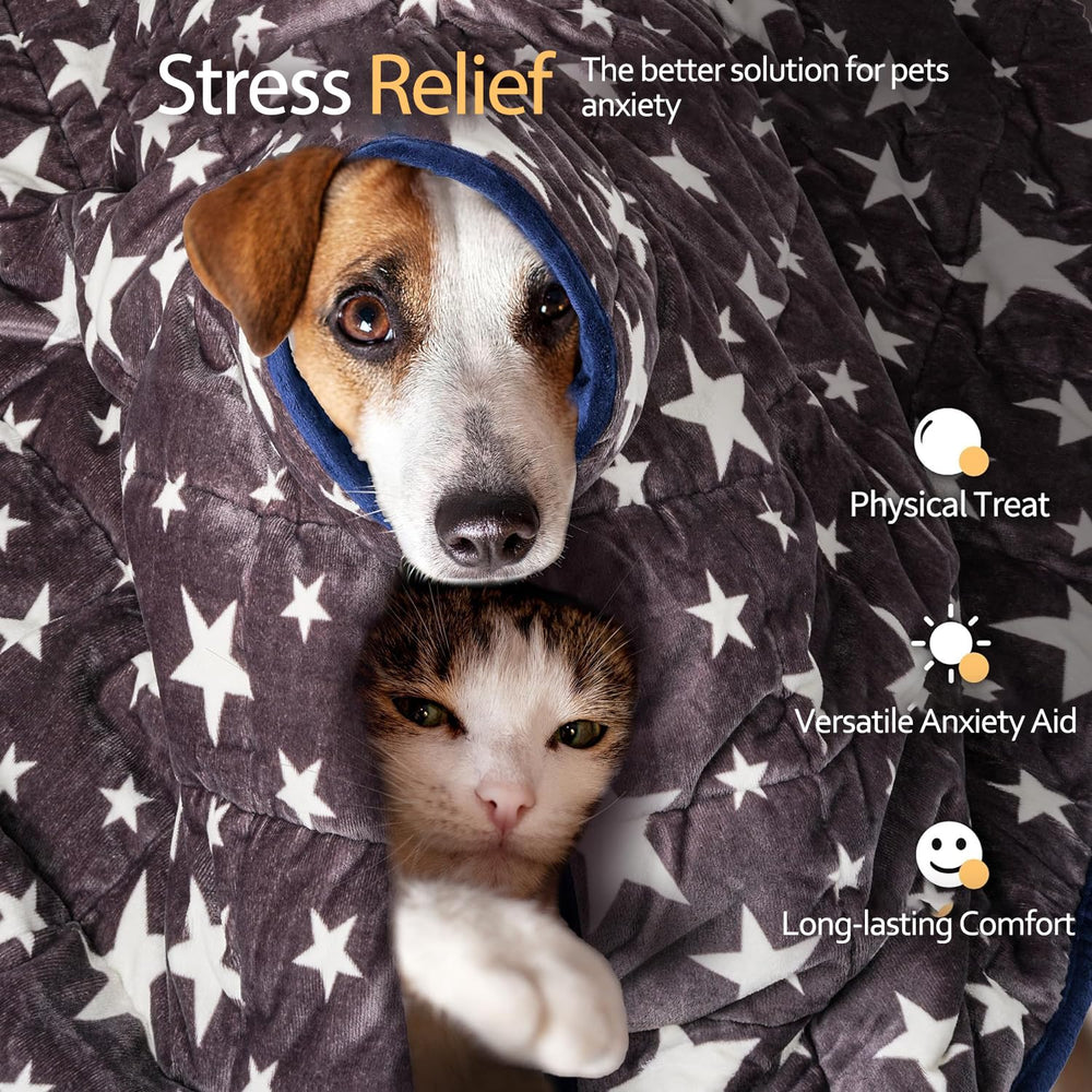 LaSyL blanket with bead compartments detail helps even weight distribution for calm comfort
