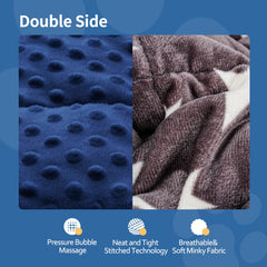 LaSyL blanket features 4x4 compartments for even weight distribution