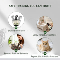 LAVANOVA cat deterrent spray on outdoor patio zones keeps cats away