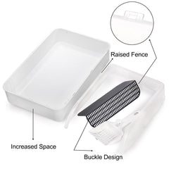 Lawei High Back Open Top Litter Box supports easy entry and a comfortable stance.
