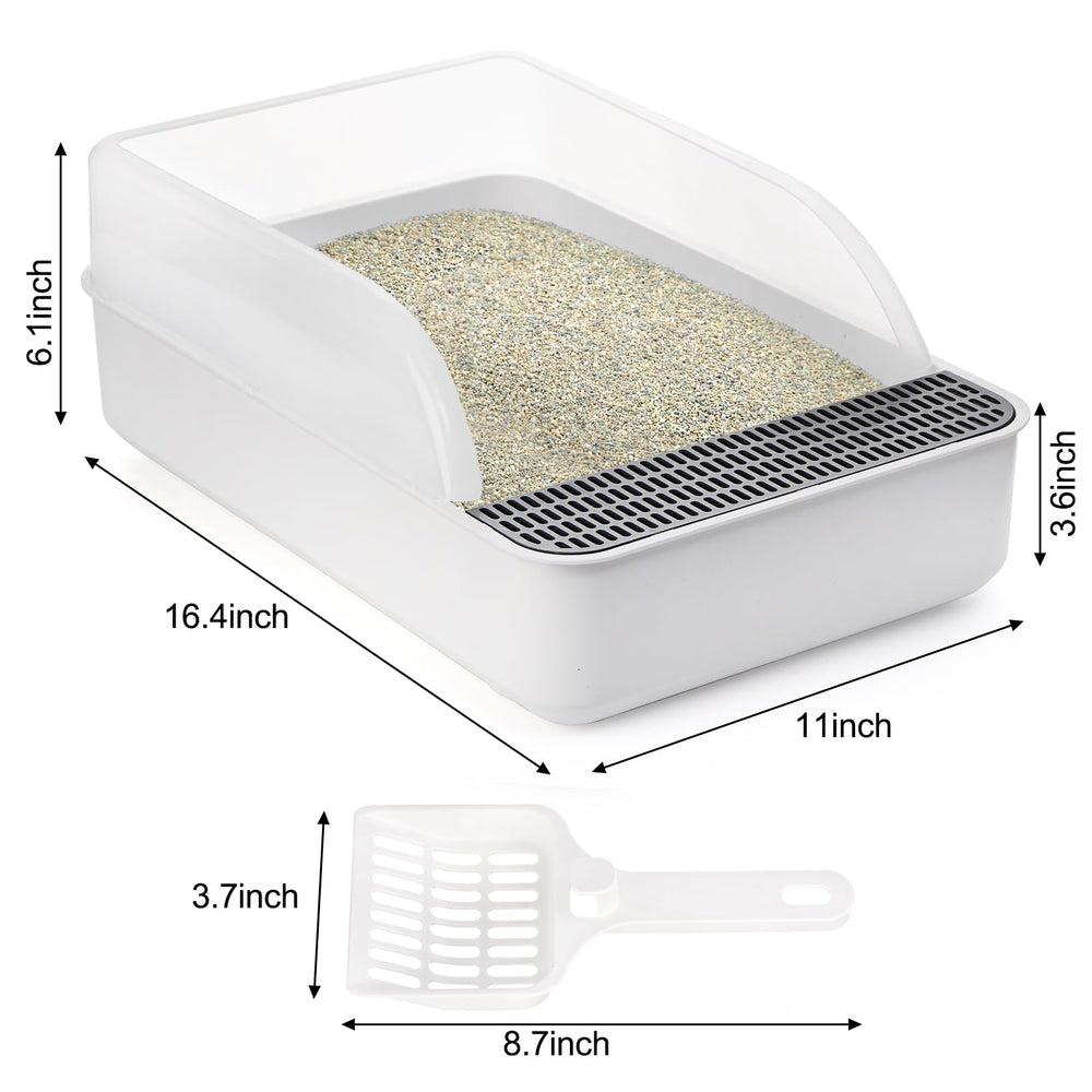 Lawei litter-sifting-scoop included for quick, mess-free cleaning after use.