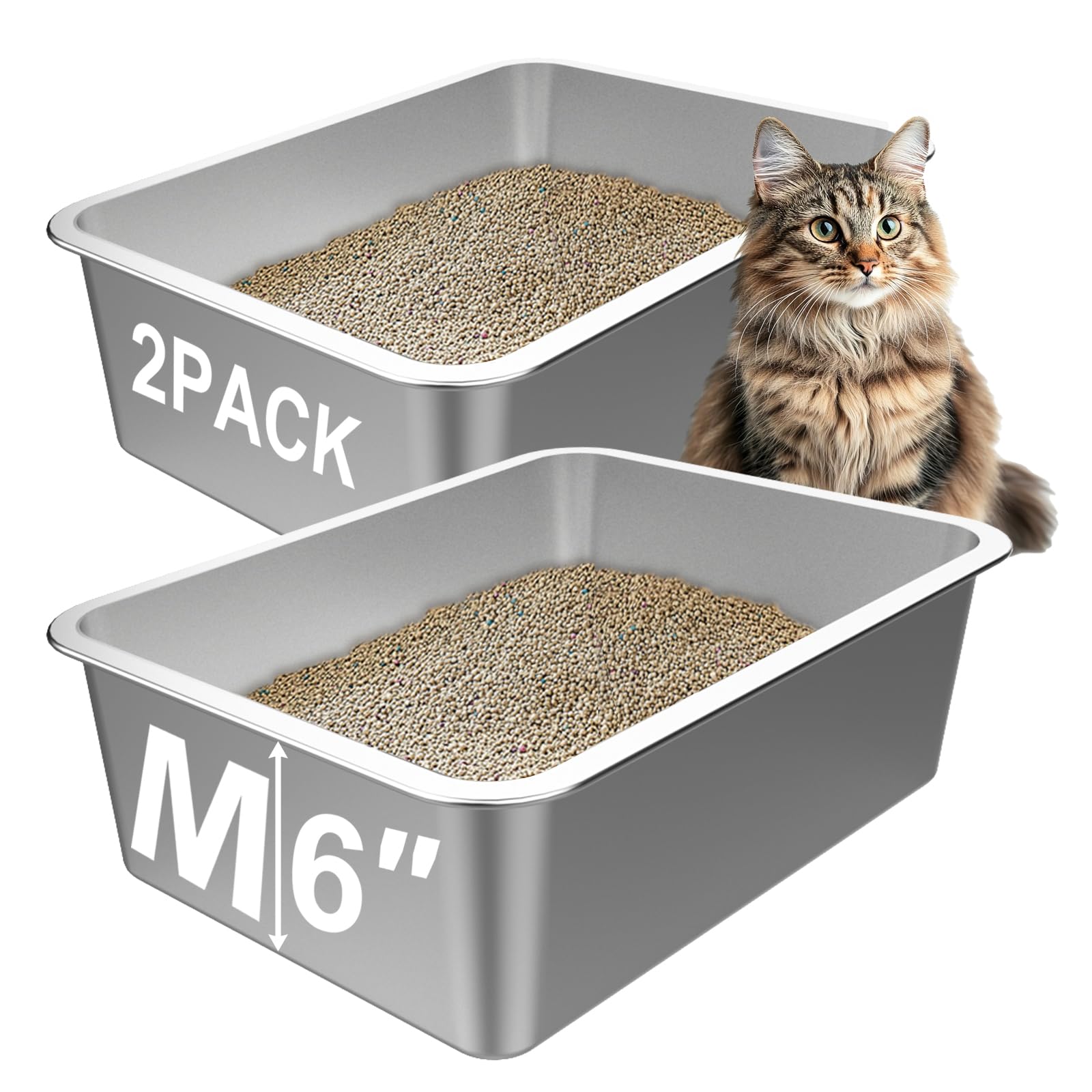 Lawei litter box with easy-clean surface cleans fast with water.