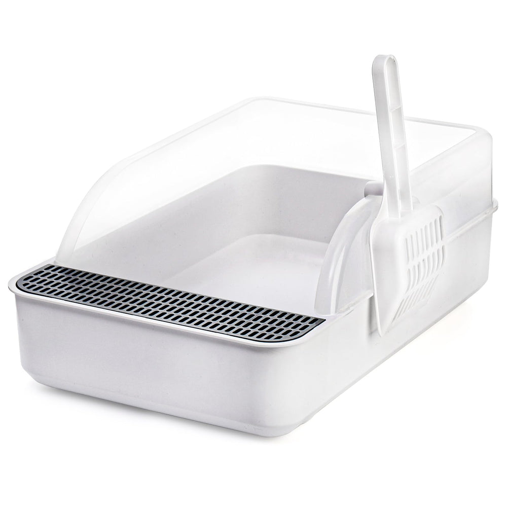 Lawei Pedal entrance catches litter from paws, helping keep floors clean.