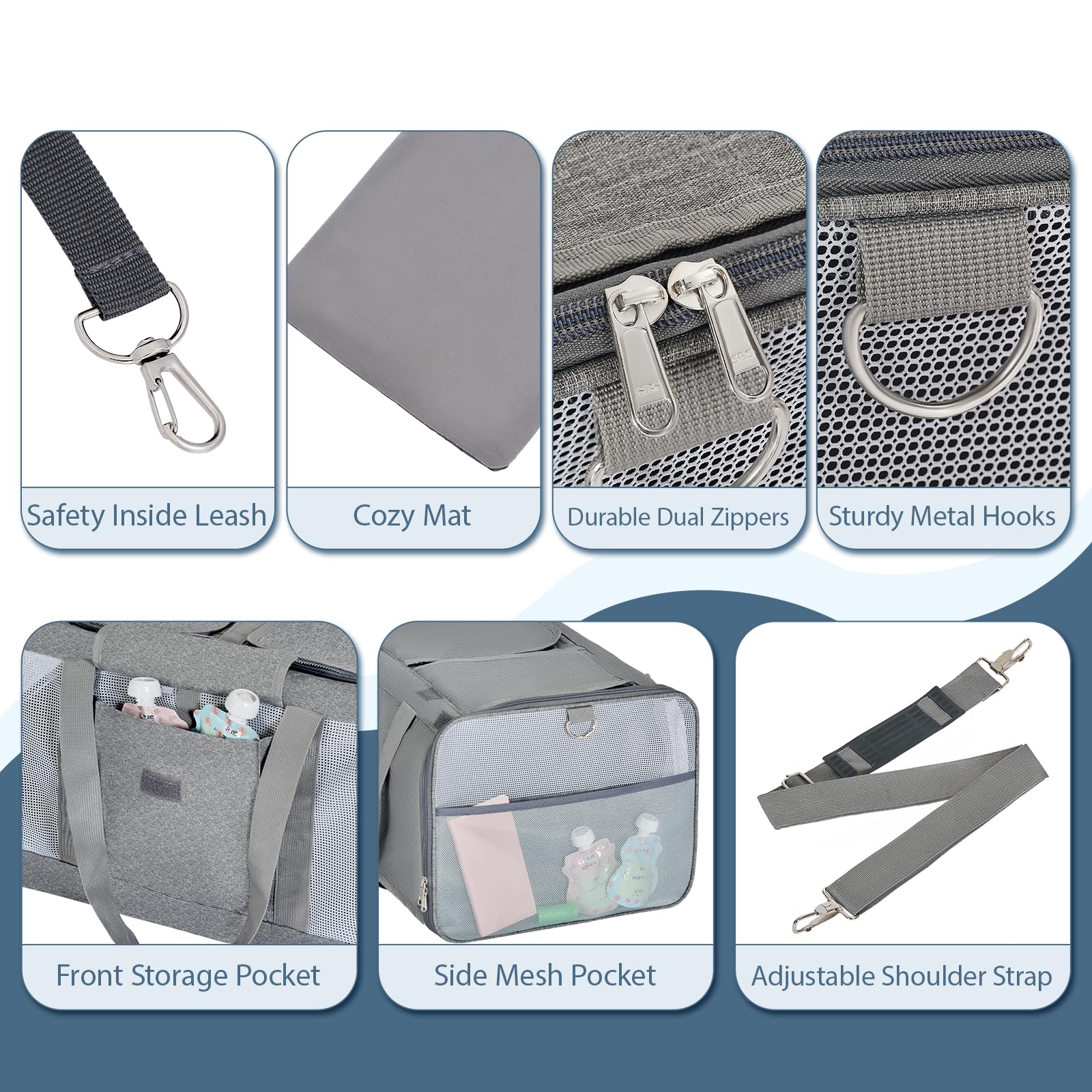 Lawfery carrier made of durable 300D Oxford fabric for long-term use