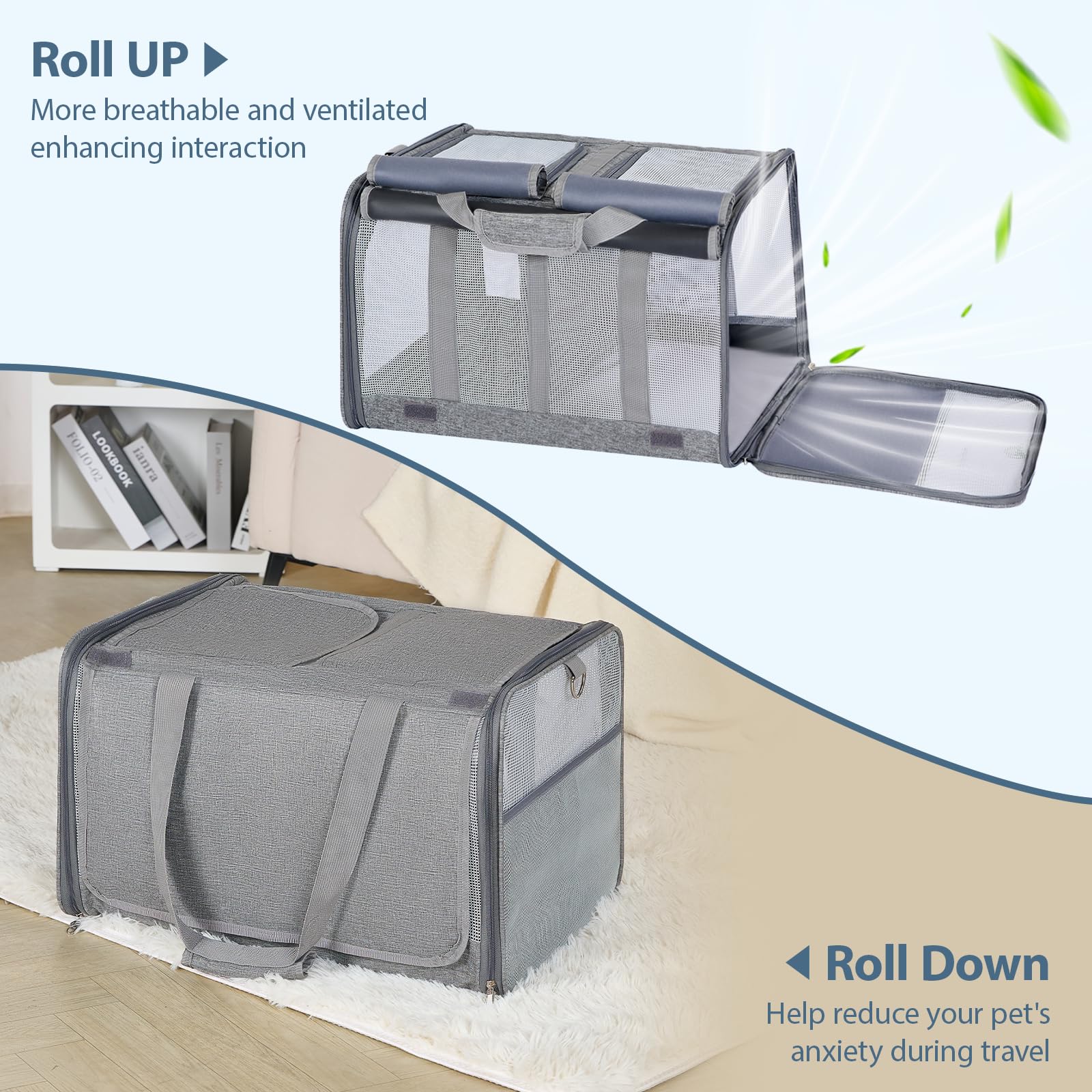Lawfery carrier three-entry design for easy access