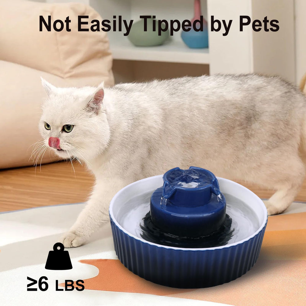 Lawfery BPA-free ceramic fountain designed for cats and dogs