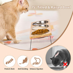 15-degree tilted design supports natural posture and easier digestion.
