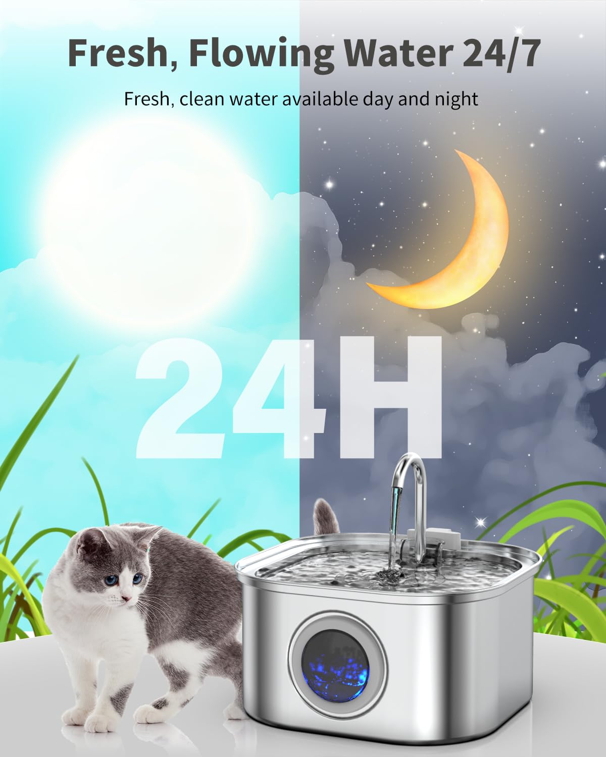 Lawfery ultra-quiet pump reduces noise during night use