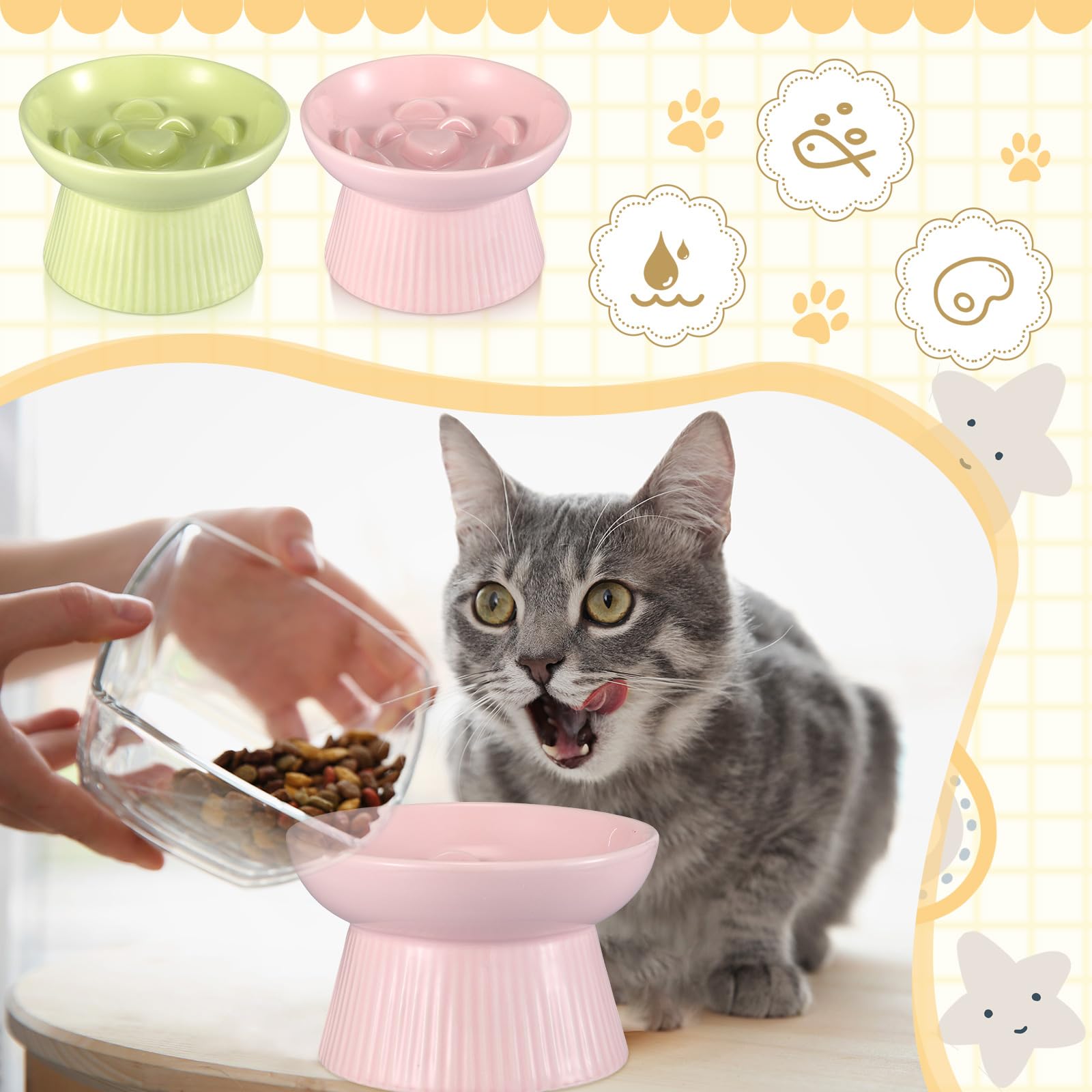 Layhit anti-slip base close-up keeps bowls steady during meals.
