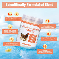 Lazersell Poultry Electrolyte powder with prebiotics supports digestive balance and nutrient absorption.