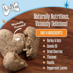 The Lazy Dog Cookie Co. Bitscuits pocket-size bag ready for ring rewards.