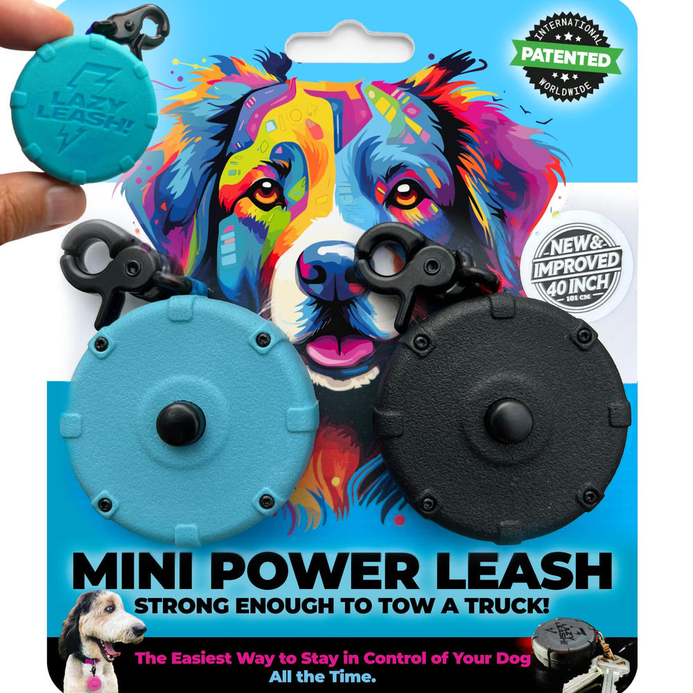 Lazy Leash Mini Power Leash clip attachment for secure outdoor walks.