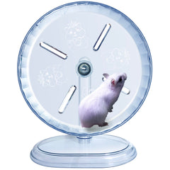 LazYYzal Silent Hamster Wheel front view, quiet nightly exercise for small pets