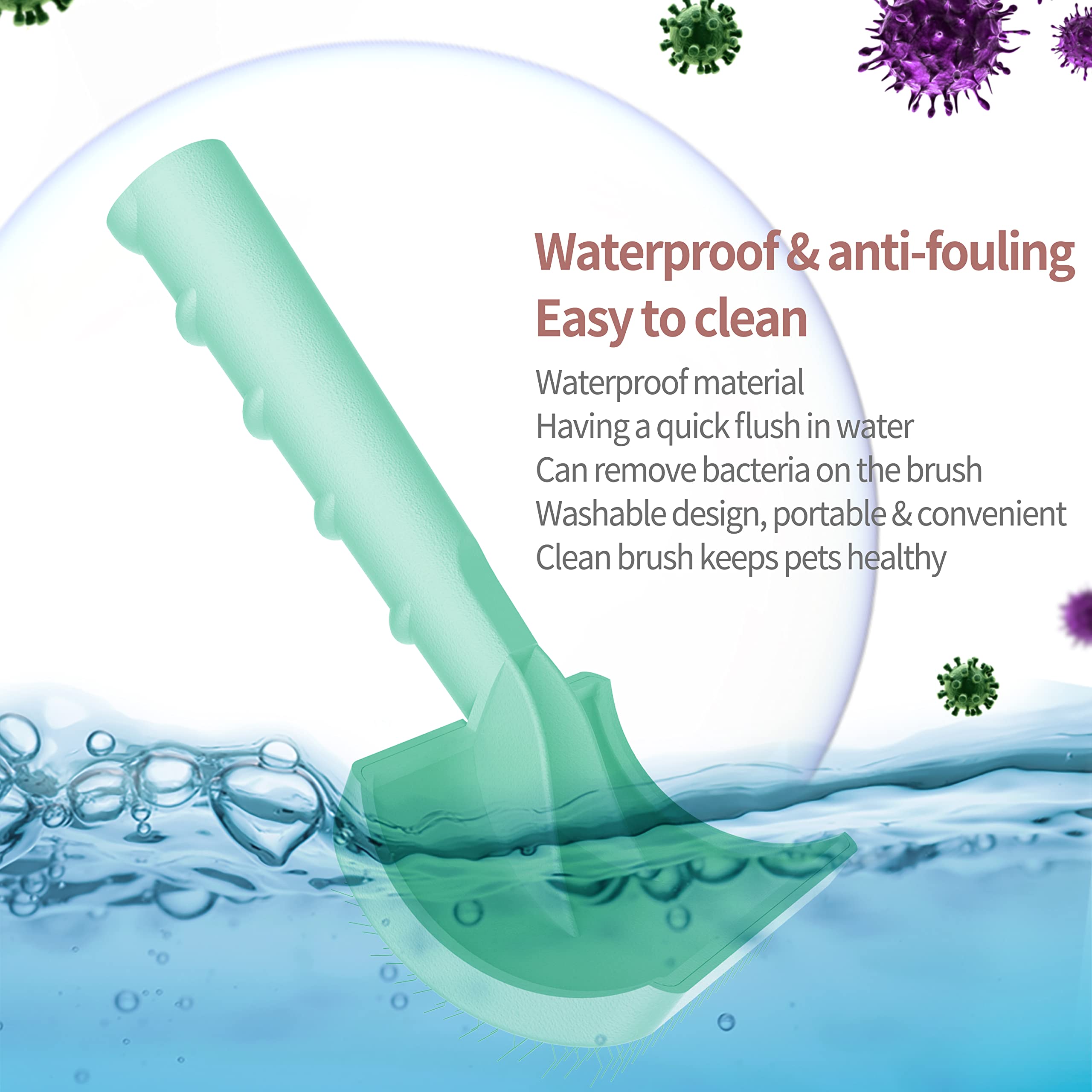 LBMBAIC 120-degree curved-handle: ergonomic grip reduces wrist fatigue during grooming.