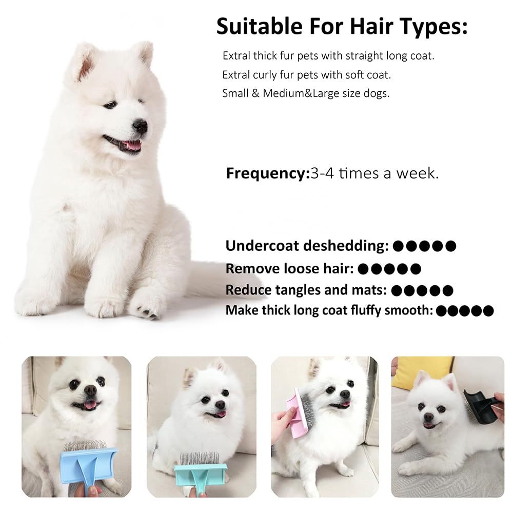 LBMBAIC Slicker Brush ideal for poodles, doodles, and cats grooming.