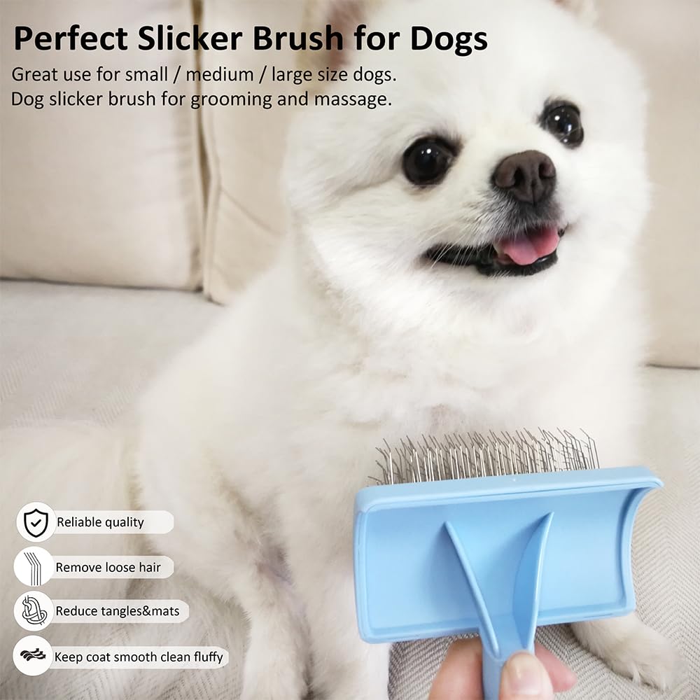LBMBAIC Slicker Brush is lightweight for longer grooming sessions.