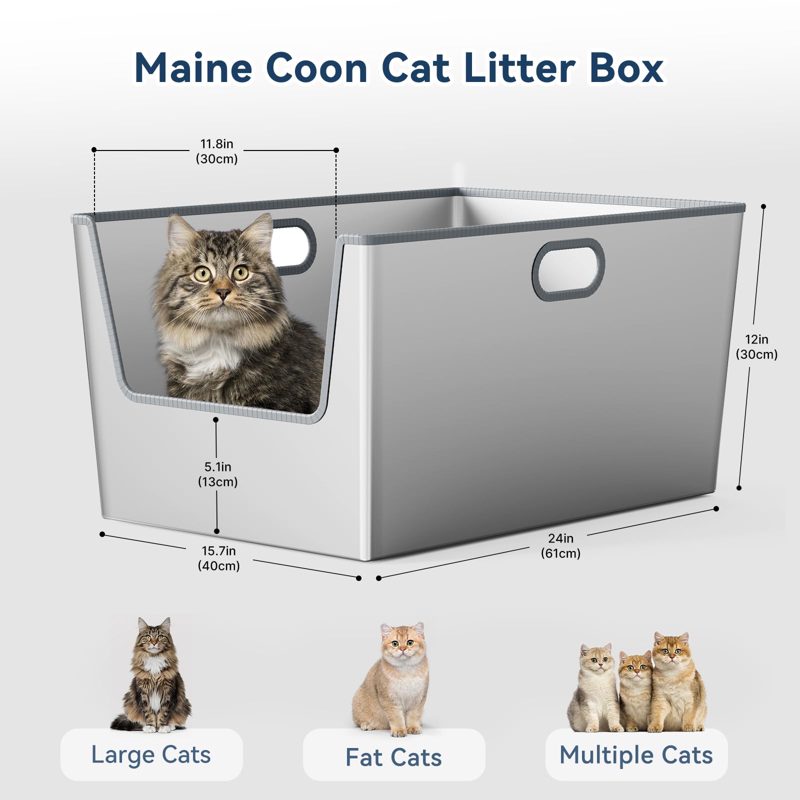 LBXZen low-entry litter box for senior cats with comfortable access.