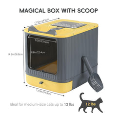 LCZLBRRD anti-splash drawer and scoop design simplifies cleanup