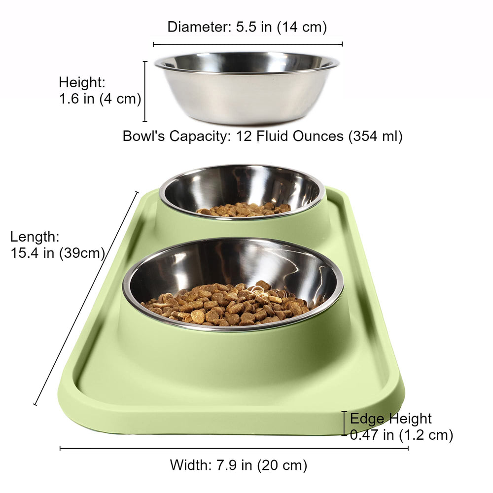 L.D.Dog aquamarine design enhances mealtime appeal