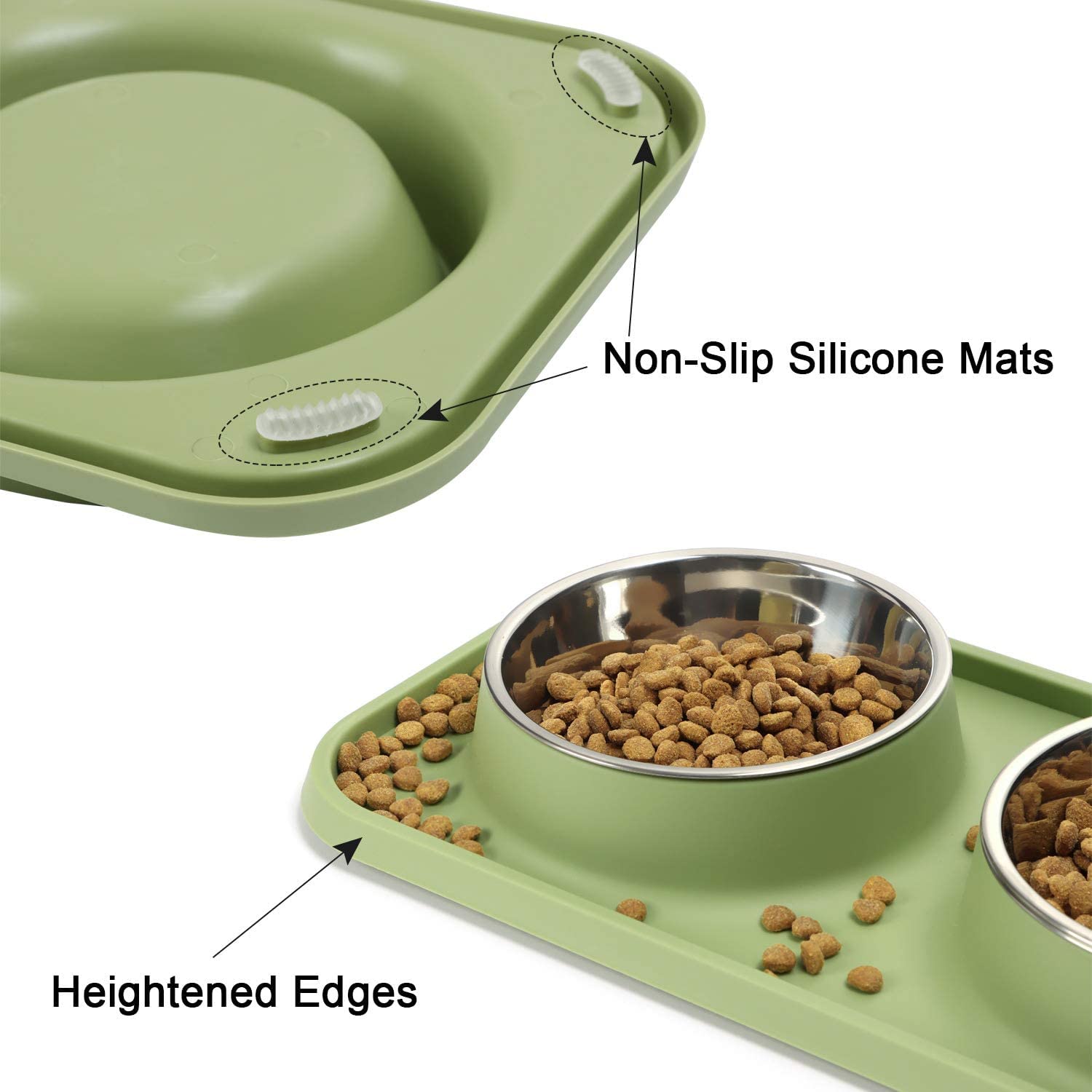 L.D.Dog elevated base may support comfortable neck posture
