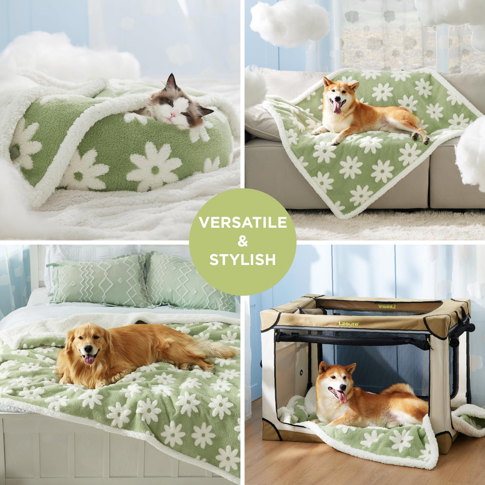Le SURE 3D textured flower pattern enhances decor while protecting upholstery.