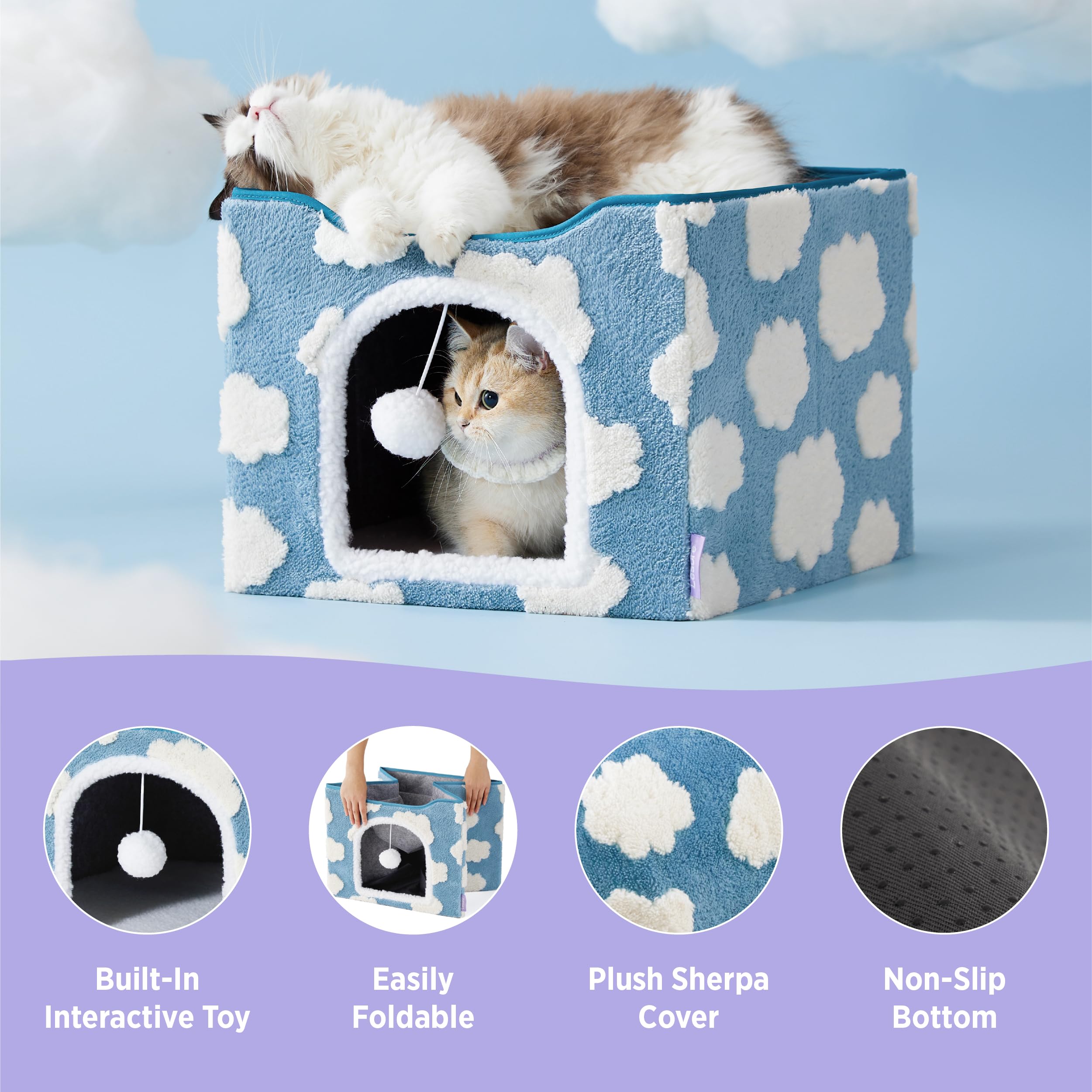 LE SURE Foldable flat-pack design for easy storage and travel convenience