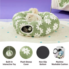 LE SURE Lesure Cat Tunnel Bed interactive tunnel offers flexible play shapes.