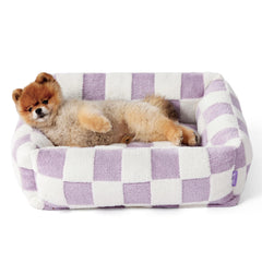 LE SURE Cute Dog Bed small, angle view shows corner support for restful naps.