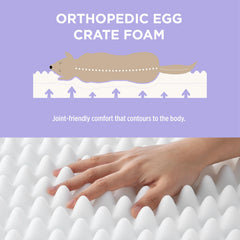 LE SURE bed with removable cover for easy cleaning