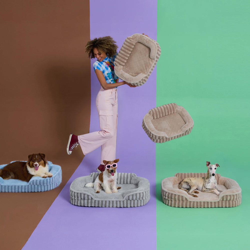 LE SURE bed has a non-slip bottom to stay in place on smooth floors.