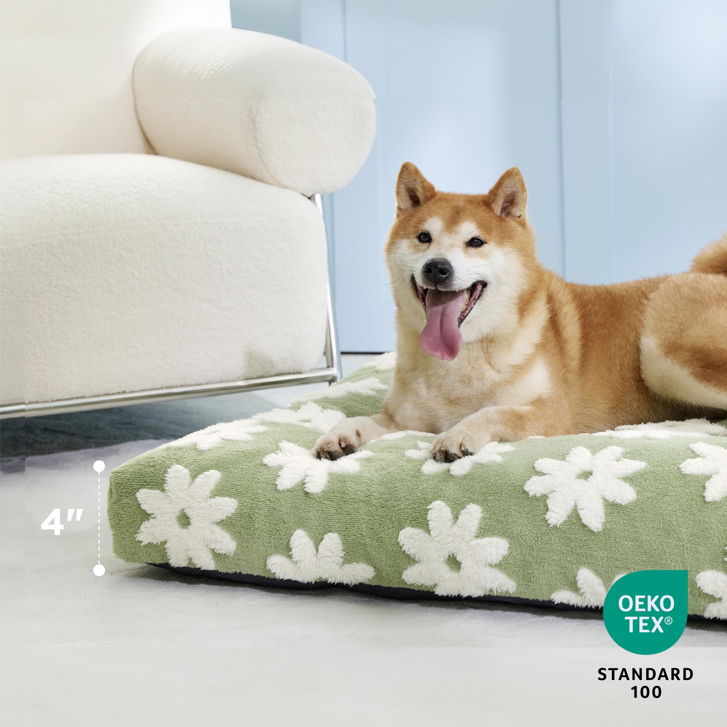 LE SURE dog bed with removable cover for easy cleaning
