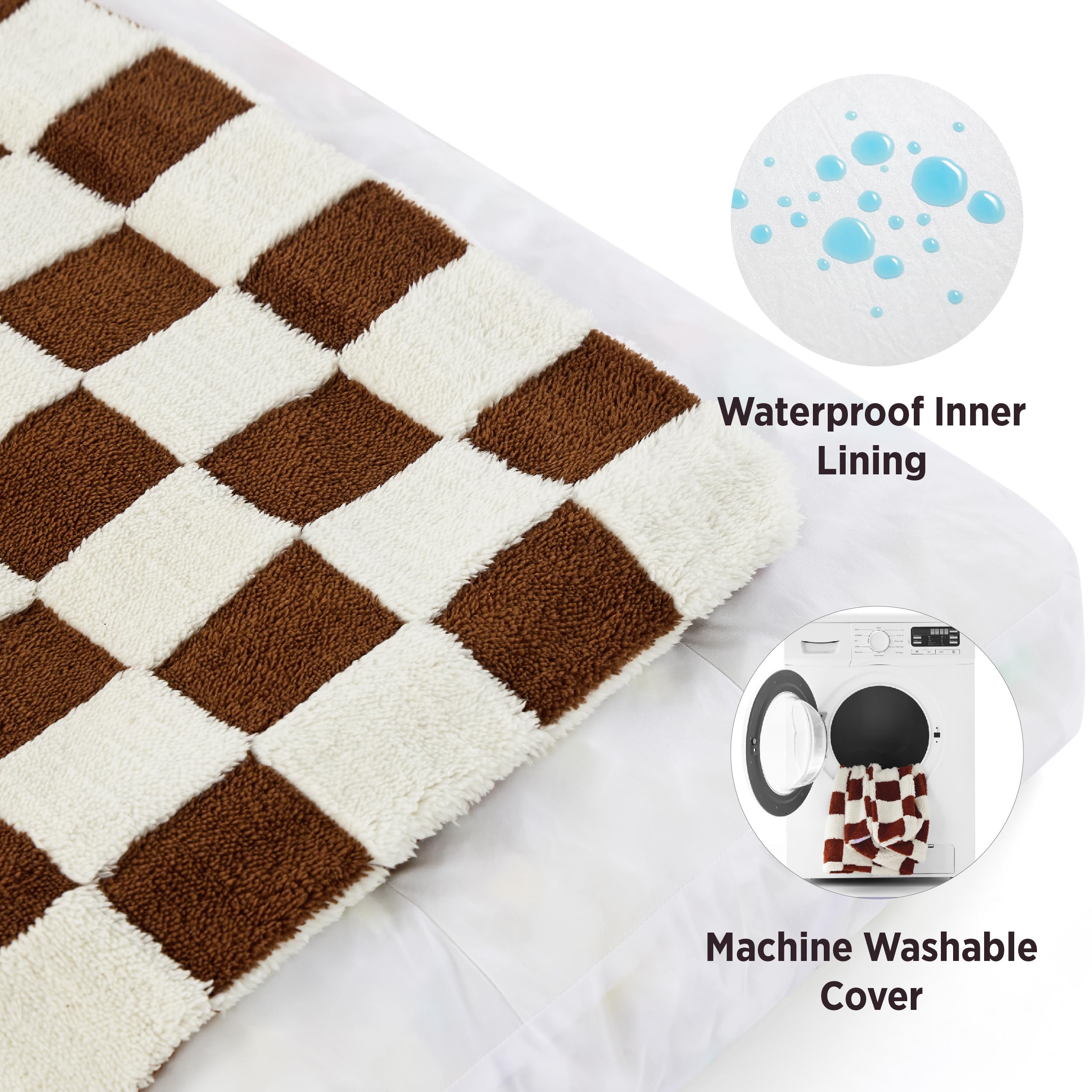 LE SURE removable washable cover for easy cleanup after muddy escapades.