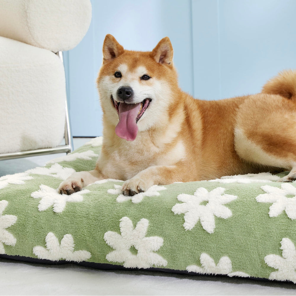 LE SURE plush jacquard sherpa cover adds cozy warmth