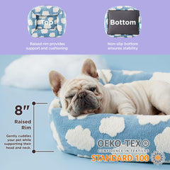 LE SURE dog bed with removable washable cover for easy cleaning.